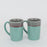 Blue Border Coffe Mug Set Of 2 - artystagallery