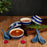 Artysta 'Whirlpool Dishes' Hand-painted Ceramic Soup & Snack Serving Bowls (Set of 4) - artystagallery