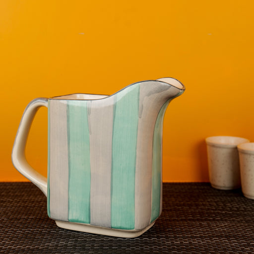 Ceramic Striped Creamer - artystagallery