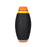 'Tropical Meadows' Terracotta Handpainted Vase In Black Color, 9 Inch