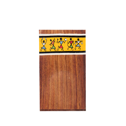 'Wooden Trio' Rectangular Cutlery Cum Stationary Holder, Set of 3