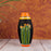 'Tropical Meadows' Terracotta Handpainted Vase In Black Color, 9 Inch