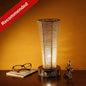 Artysta 'Madhubani Jute' Handwoven Bedside Table Lamp (Khaki, 13.5 Inch)