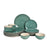 'Sea Swirls' Studio Pottery Ceramic Dinner Set (18 Piece)