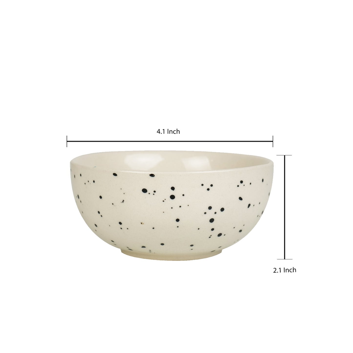 'Smokey Marble' Ceramic Veg Serving Bowl 150 ml (Set of 6)