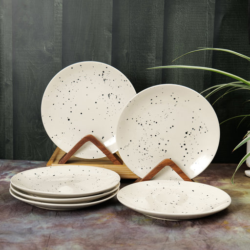 'Smokey Marble' Ceramic Studio Pottery Dinner Plates 10 Inch