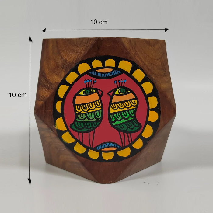 'Back To Woods' Sheesham Wood Pen Stand For Desk - artystagallery