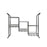 'Warli Trio' Rectangular Cutlery Cum Stationary Holder With Stand, Set of 3
