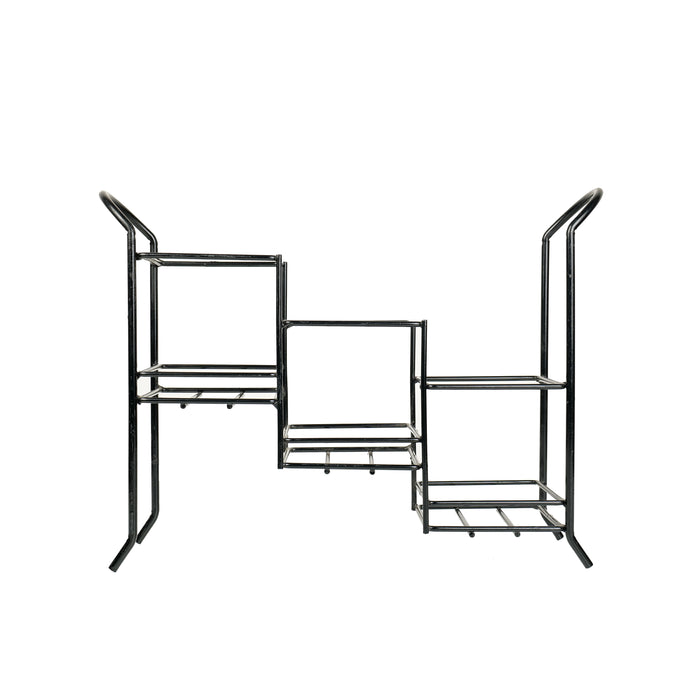 'Warli Trio' Rectangular Cutlery Cum Stationary Holder With Stand, Set of 3