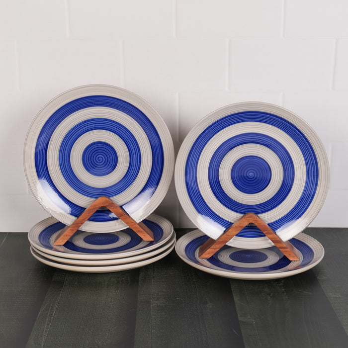 'Whirlpool Dishes' Studio Pottery Ceramic Dinner Set, Set of 18
