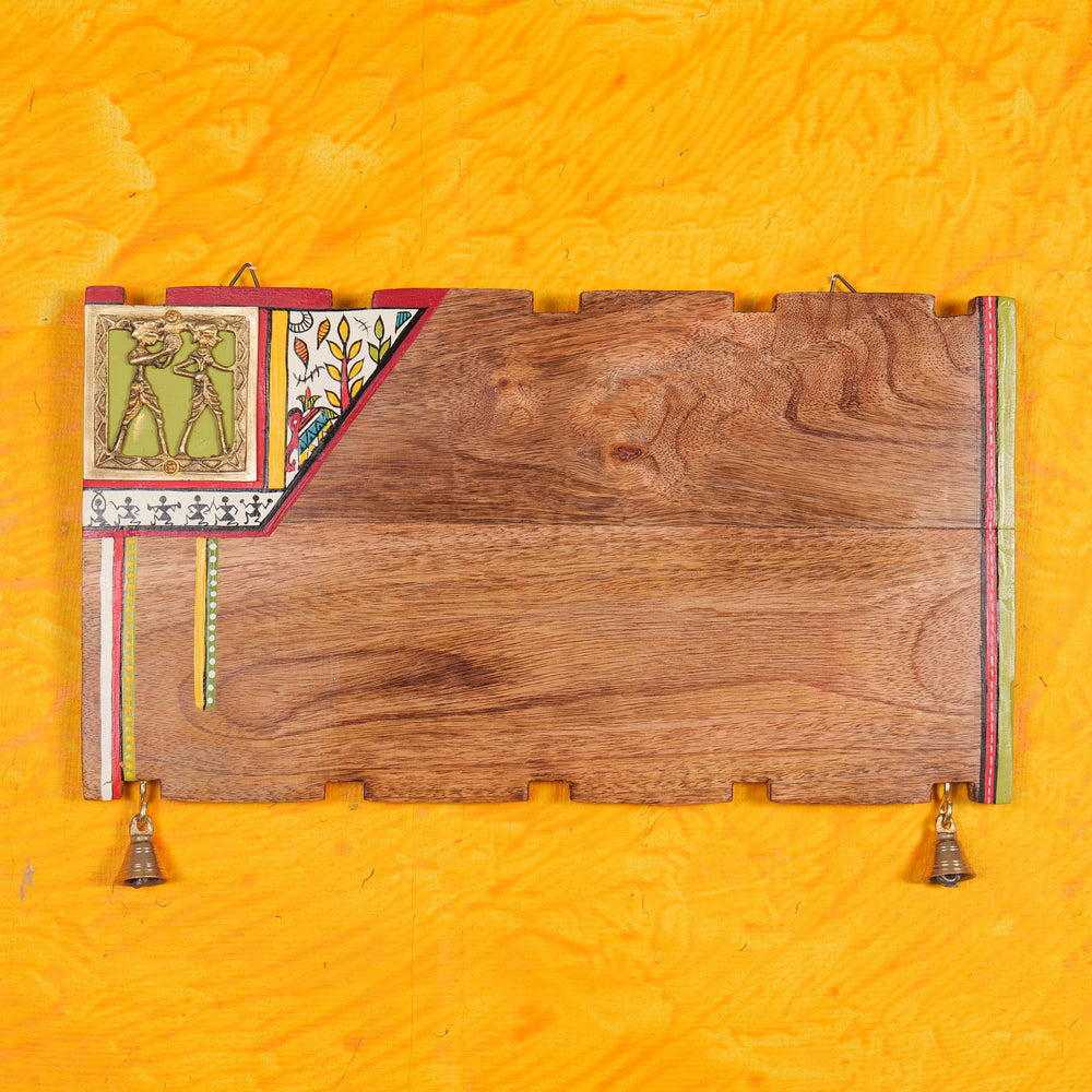 'Green Dhokra' Wooden Customized Name Plate For Home/Office
