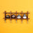 Decorative Wooden Wall Shelf With Miniature Terracotta Pots, Set of 4