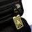 Buddha Brass Metal Travel Luggage Suitcase Label ID Tag with genuine leather straps - artystagallery