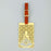 Buddha Brass Metal Travel Luggage Suitcase Label ID Tag with genuine leather straps - artystagallery