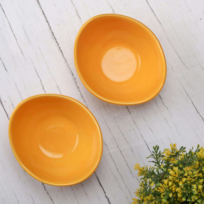 Ceramic Bowls with Wooden Tray - artystagallery