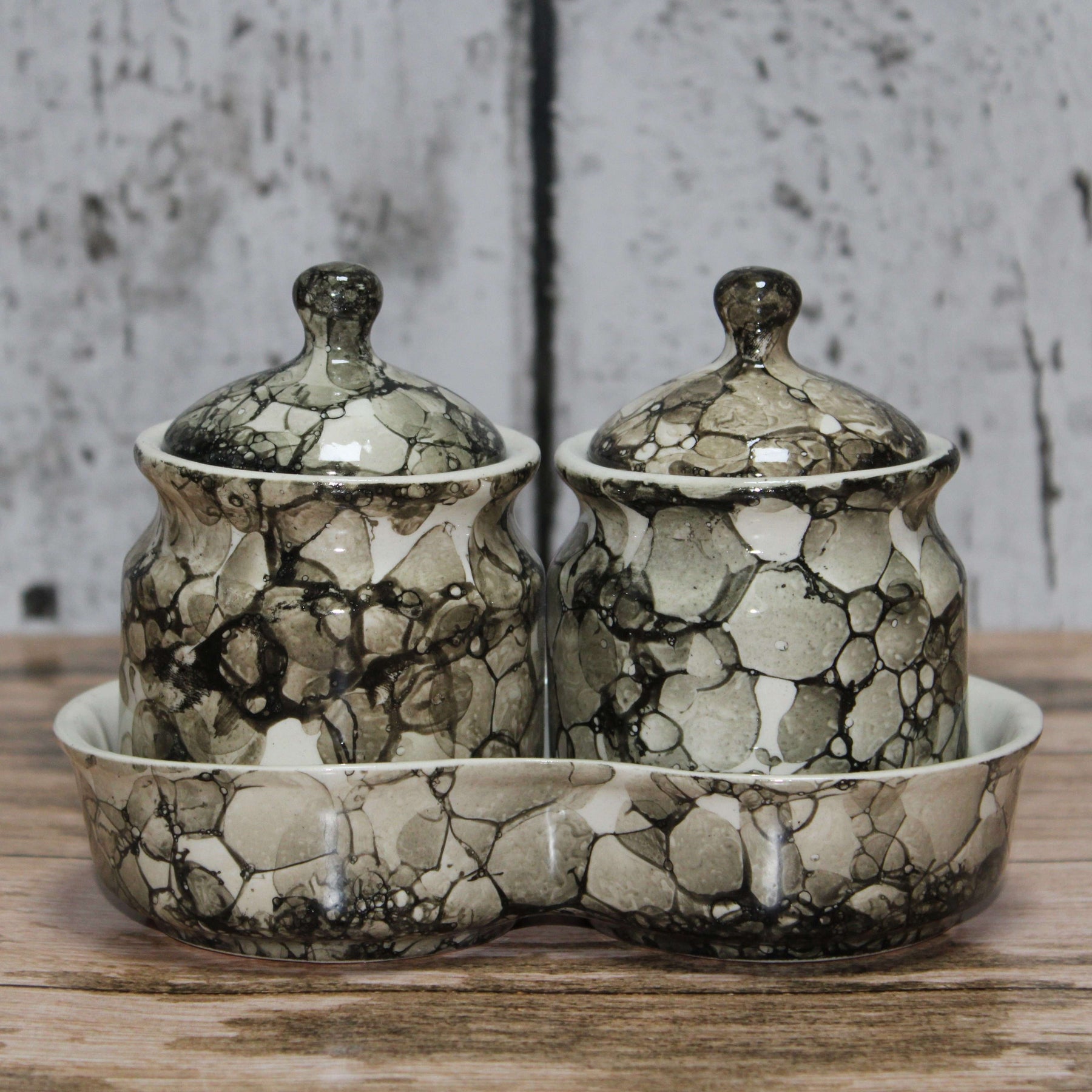 Ceramic Chutney And Pickle Jar Set Of 2 - artystagallery