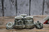 Ceramic Pickle & Chutney Jars With Lids And Tray Set of 3 - artystagallery