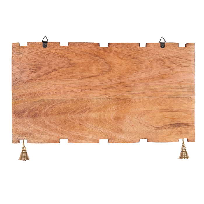 'Green Dhokra' Wooden Customized Name Plate For Home/Office