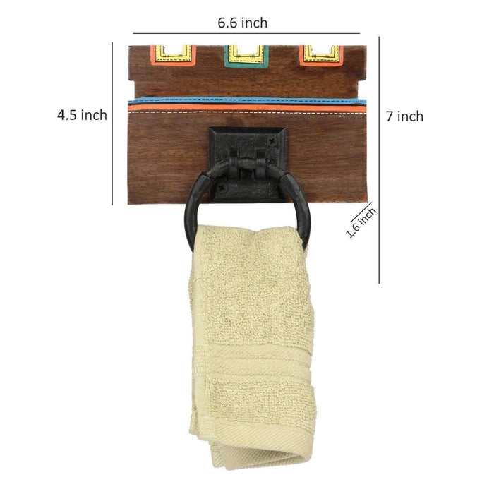 Handcrafted Wooden Towel Hanger |Towel Holder| Towel Hanger for Kitchen/Living Room | Towel Ring - artystagallery