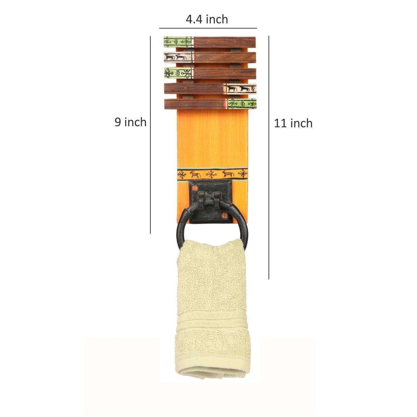 Handcrafted Wooden Towel Hanger |Towel Holder|Towel Ring| Towel Hanger For Kitchen - artystagallery