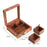 Handmade Wooden Utility/ Wooden Masala Box With Spoon- Spice Box For Kitchen With 4 Container - artystagallery
