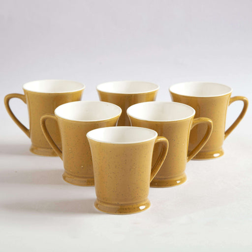 Handmade Yellow Ceramic Cups - artystagallery