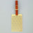 Hexagon Brass Metal Travel Luggage Suitcase Label ID Tag with genuine leather straps - artystagallery