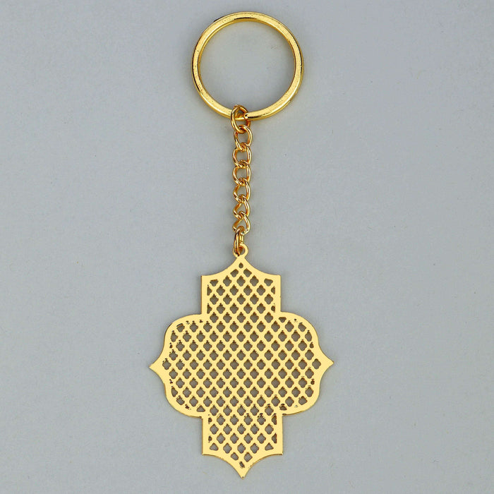 Noor Collection Taj Jaali Brass Key Chain - artystagallery