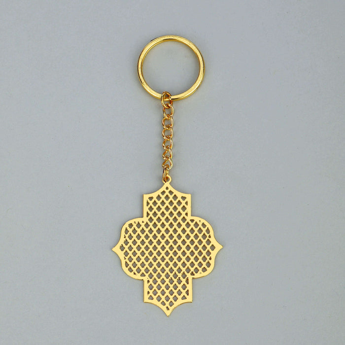 Noor Collection Taj Jaali Brass Key Chain - artystagallery