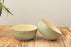 'Rings of Beauty' Handglazed Set of 2 Serving Bowls In Ceramic - artystagallery