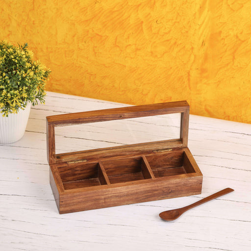 Sheesham Wooden Masala Spice box - artystagallery