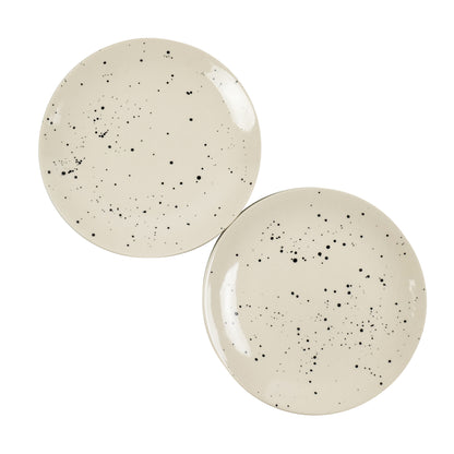 'Smokey Marble' Ceramic Studio Pottery Dinner Plates 10 Inch