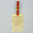 Taj Jaali Brass Metal Travel Luggage Suitcase Label ID Tag with genuine leather straps - artystagallery