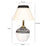 Artysta 'Monochrome Matka' Table Lamp In Terracotta (Black & White, 12.5 Inch)