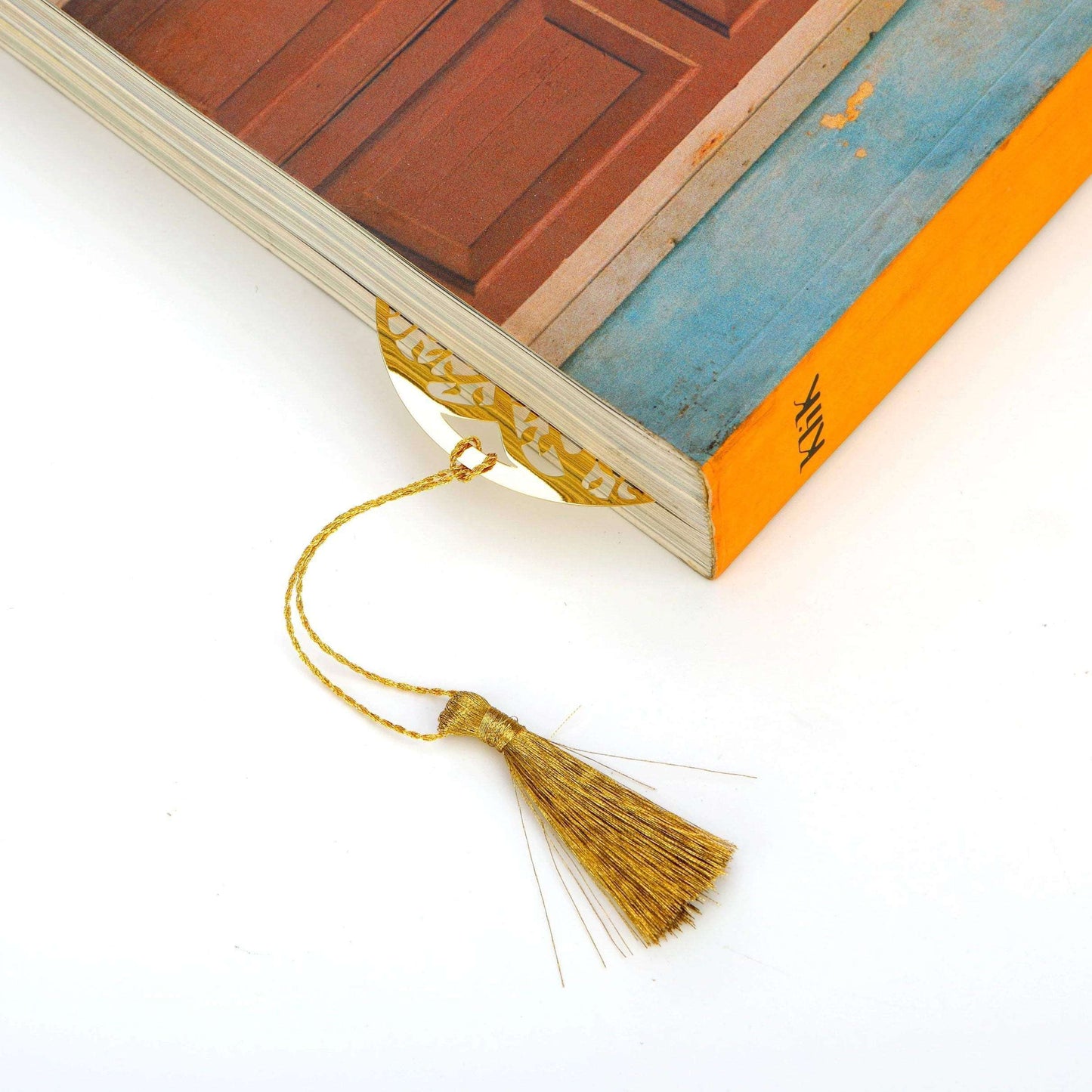 Tree of Life Golden Brass Metal Bookmark with Golden Tassel - artystagallery