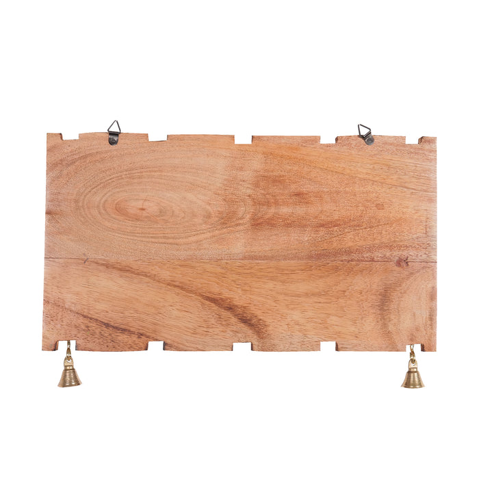 'Warli Square' Wooden Handpainted Name Plate