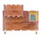 'Warli Square' Wooden Handpainted Name Plate