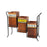 'Wooden Trio' Rectangular Cutlery Cum Stationary Holder With Stand, Set of 3