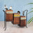 'Wooden Trio' Rectangular Cutlery Cum Stationary Holder With Stand, Set of 3